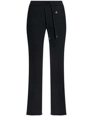 Vivienne Westwood Logo Drawstring Track Pants - Black