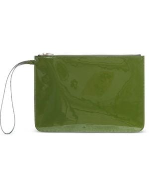 Tom Ford Zip-Fastening Leather Clutch Bag - Green