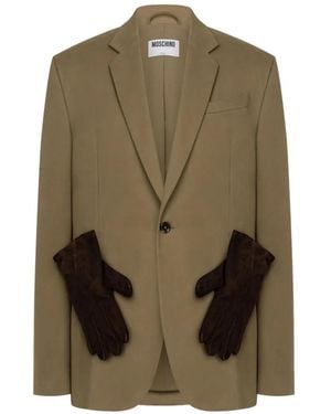 Moschino Classic Tailored Blazer With Structured Silhouette - Green