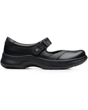 Clarks Clarkspro Pace Touch-Strap Ballet Flats - White