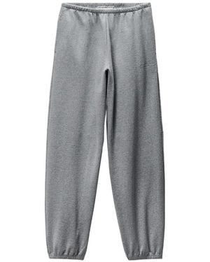 Alexander Wang Mid-Rise Cotton Sweatpants - Gray