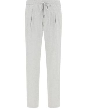 BOGGI Pantaloni City Con Coulisse - Bianco