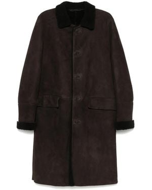 Salvatore Santoro Suede Coat - Black