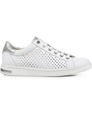 Geox Jaysen Perforated Trainers - White