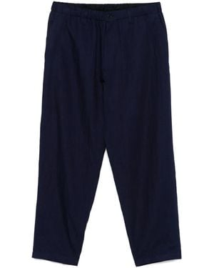 Yohji Yamamoto Slub-Texture Trousers - Blue