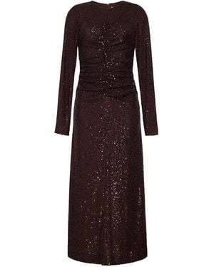 Cara Cara Maisy Sequin Long-Sleeve Maxi Dress - Purple