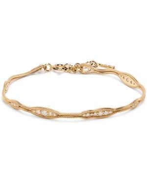 Fernando Jorge 18Kt Fluid Diamond Bracelet - White