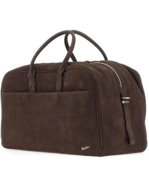 Borsalino Two-Way Duffle Bag - Brown