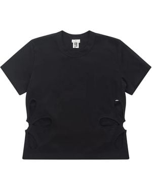 Noir Kei Ninomiya T-Shirt mit Rundhalsausschnitt - Schwarz