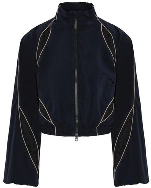 SRVC Studio Slash Cropped Trainingsjack - Blauw