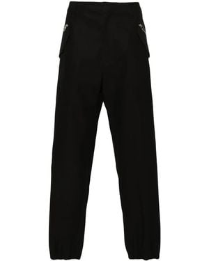 Loewe Tapered Gabardine Cargo Pants - Black