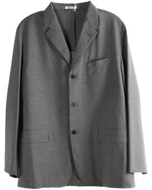 AURALEE Summer Twist Single-Breasted Blazer - Gray