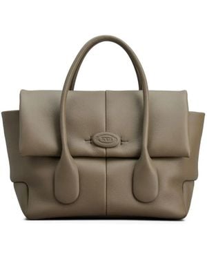 Tod's Di Bag Reverse Leather Small Handbag - Metallic