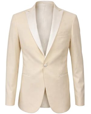 Franzese Collection Peaked-Lapel Blazer - White