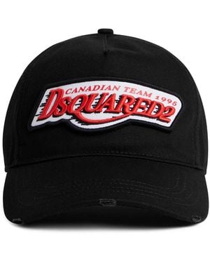 DSquared² Cappello Da Baseball Con Applicazione - Nero