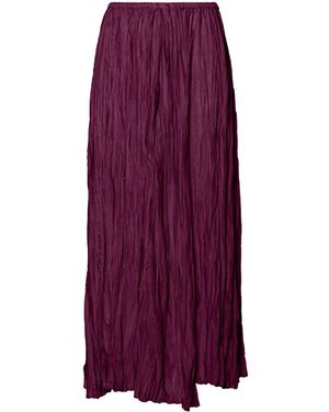 Forte Forte Plissé Maxi Skirt - Purple