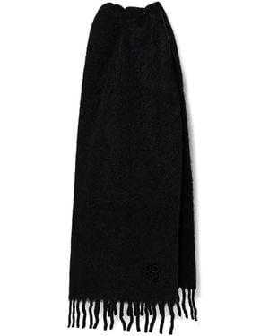 Ruslan Baginskiy Logo-Embroidered Scarf - Black