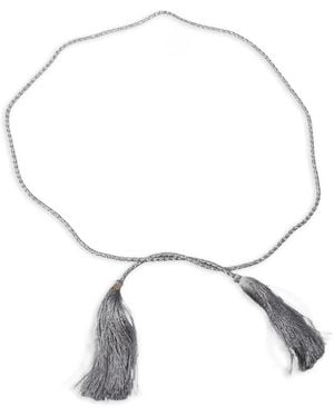 forte_forte Tassel Belt - White