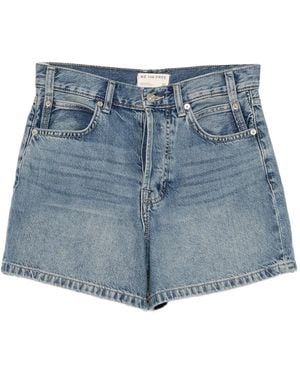 Free People Shorts Denim Tippi - Blu