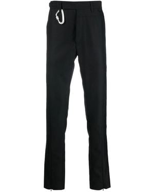 HELIOT EMIL Hook-Embellished Straight Chinos - Black