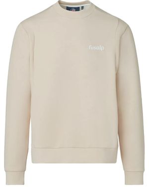 Fusalp ロゴ スウェットシャツ - ナチュラル