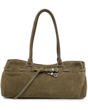 Marge Sherwood Grandma Used Buckle-Detail Tote Bag - Green