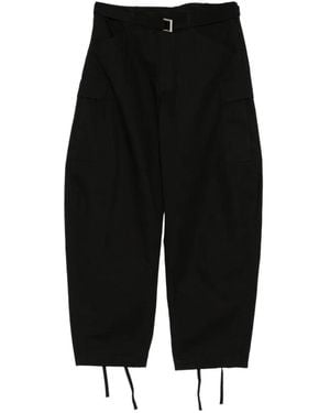 Sacai Belted Cargo Trousers - Black