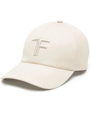 Tom Ford Baseballkappe Mit Logo-Stickerei - Natur