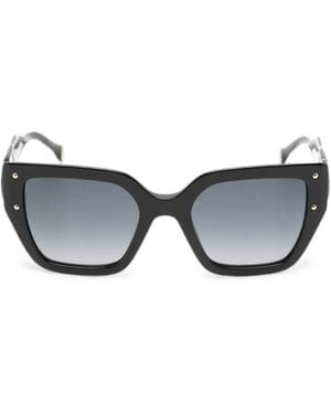 Carolina Herrera Geometric-Frame Sunglasses - Grey