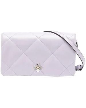 Tory Burch Cartera Kira Clover con cadena - Morado