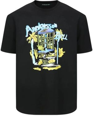 ANDERSSON BELL Palm Tree T-Shirt - Black