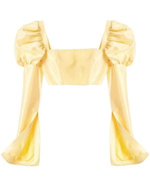 Macgraw Cropped Blouse - Geel