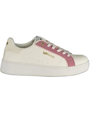 Gast Logo-Print Paneled Sneakers - White