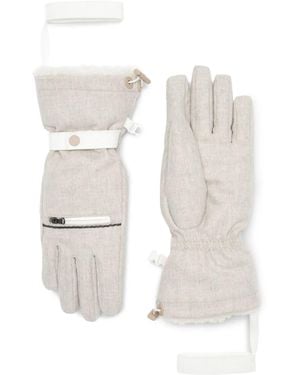 Brunello Cucinelli Mountain Gloves - White