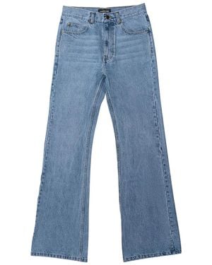 Mainless Ausgestellte Jeans - Blau
