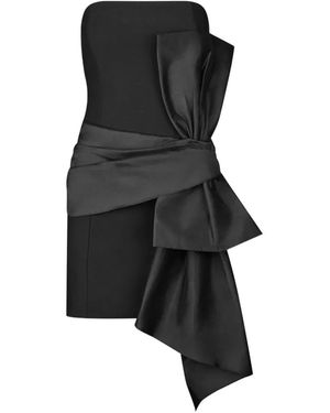 ROTATE BIRGER CHRISTENSEN Bustier-Kleid Mit Schleife - Schwarz