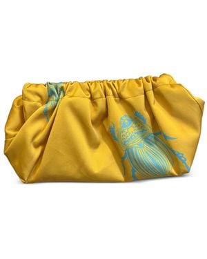 Gabriele Frantzen Sorbet Beetle-Print Clutch Bag - Yellow