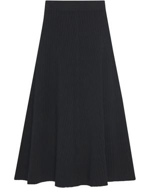 Rosetta Getty Flared Skirt - Black