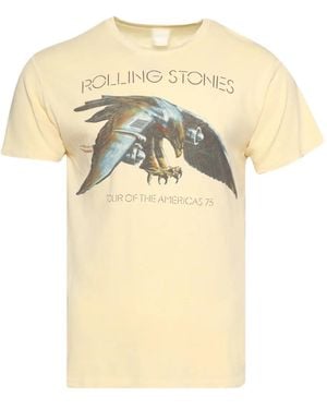 MadeWorn Rolling Stones Tour Of The Americas '75-Graphic T-Shirt - Natural