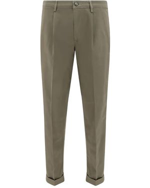 Cruna Pleated Cotton Pants - Green