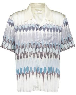 Commas Camicia Con Stampa - Bianco