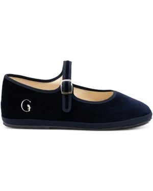 Gondolina Torcello Mary Jane Adjustable-Strap Ballet Flats - Blue