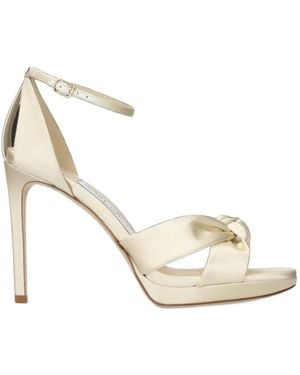 Jimmy Choo Rosie Knot-Detail Platform Sandals - White