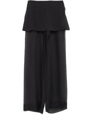 Paloma Wool No 2018 Silk Archive Layered Pants - Black