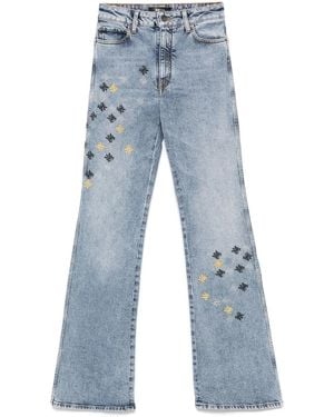 Amiri Ma Quad Embroidered Jeans - Blue