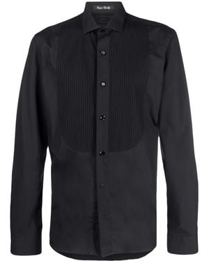 Philipp Plein Tie Cotton Shirt - Blue
