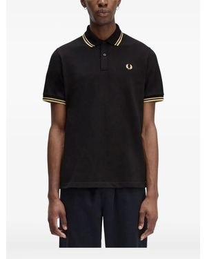 Fred Perry Tipped Polo Shirt - Black