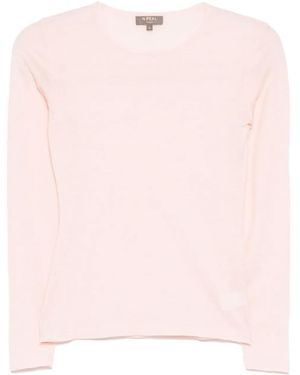 N.Peal Cashmere Eden ラウンドネック Tシャツ - ピンク