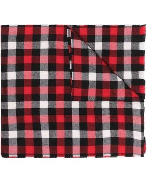 Woolrich Bufanda Micro Buffalo - Rojo