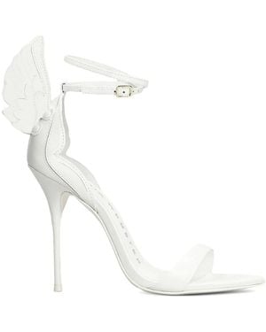 Sophia Webster 100Mm Cherub Wings-Detail Heeled Sandals - White